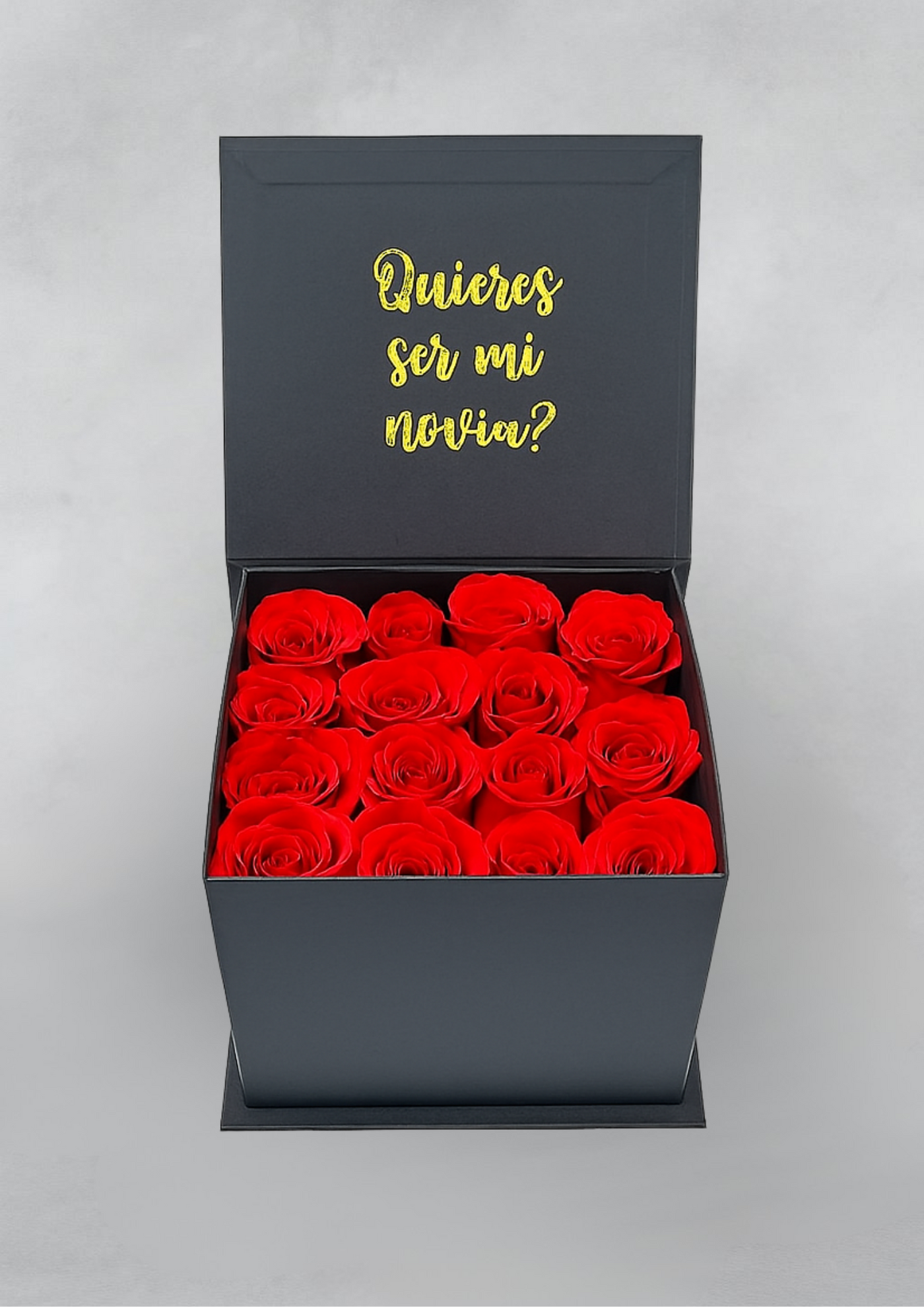 caja de rosas