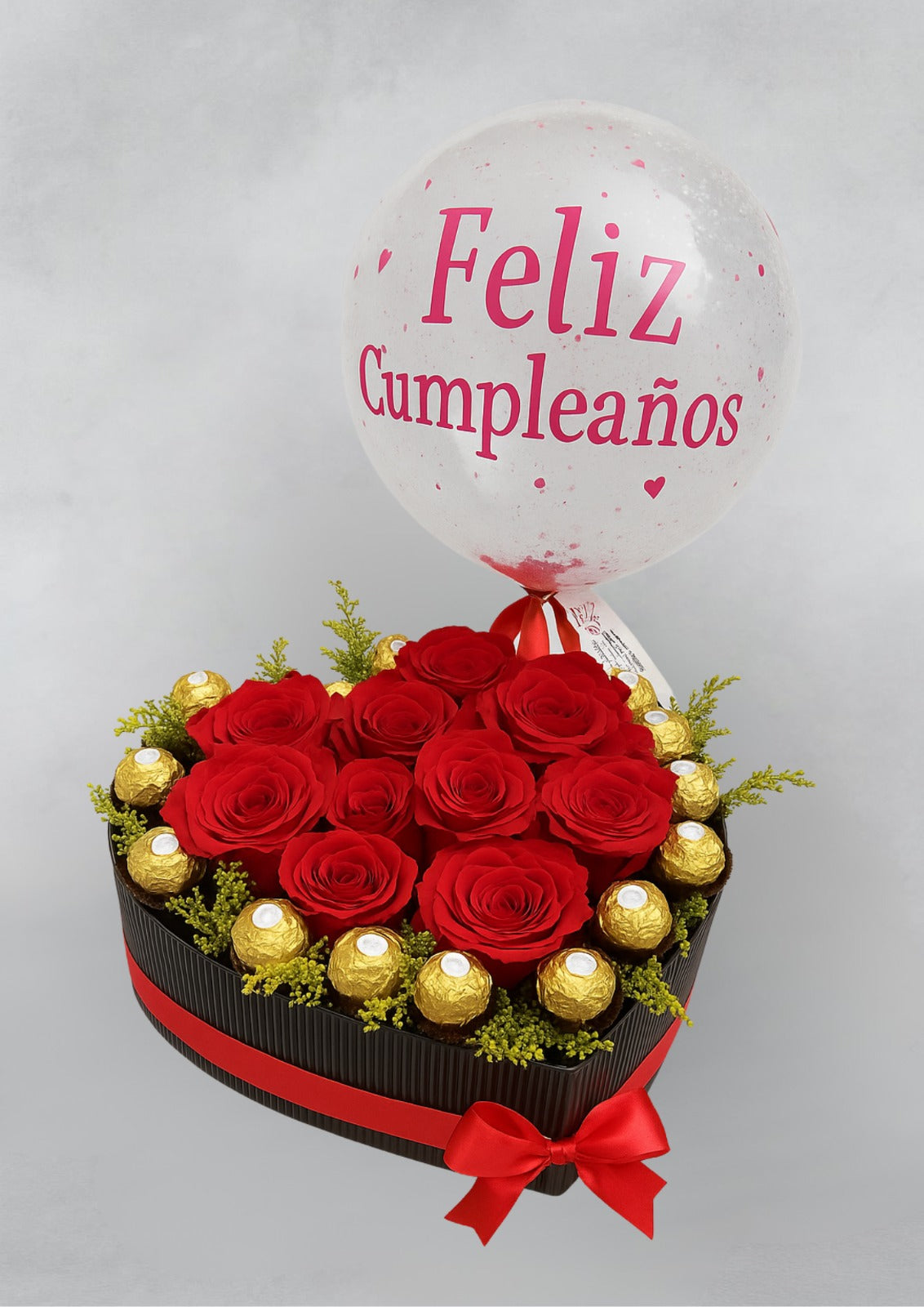 corazon Rocher con globo